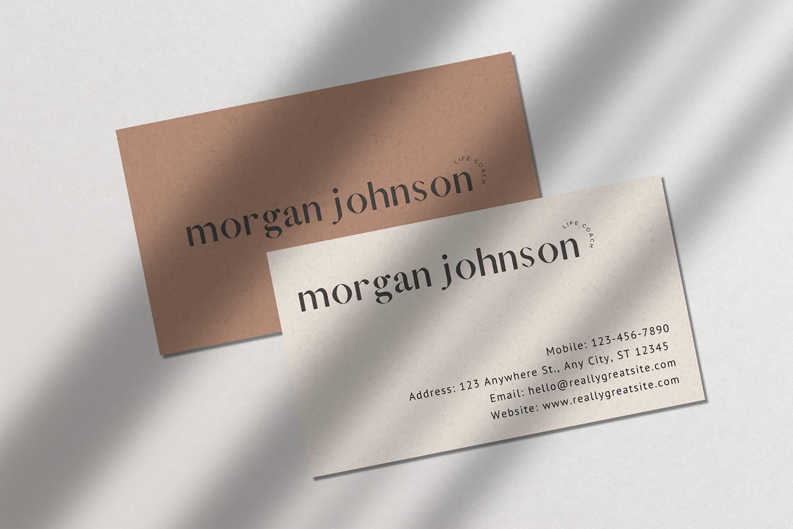 Morgan Bisque - Business Card Template
