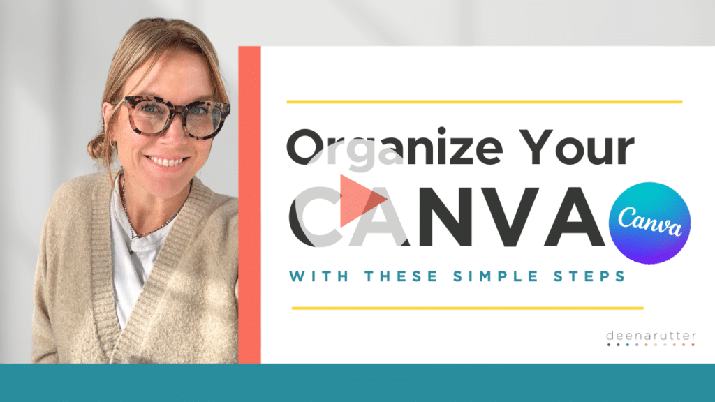watch a graphic design expert's tutorial on organizing your Canva designs